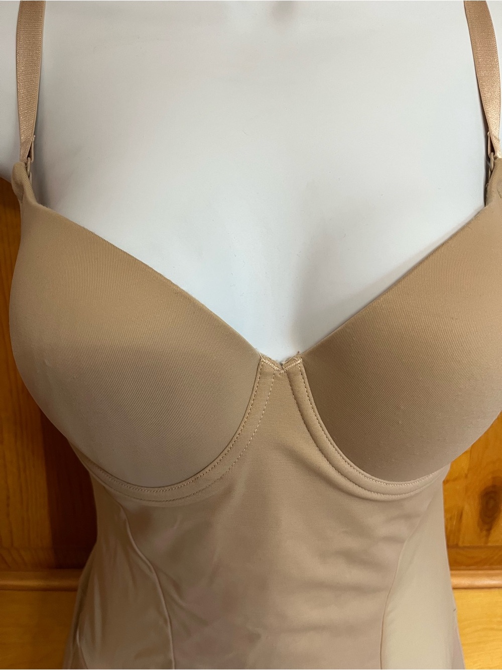 Flexees Nude Underwire Shaping Bodysuit - Picture 3 of 8